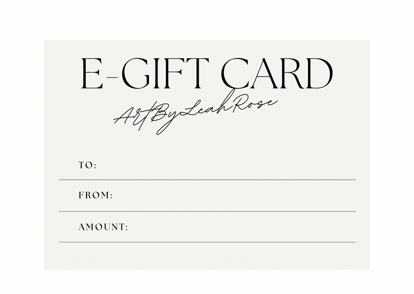 E-Gift Card